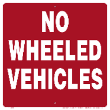 No Wheeled Vehicles