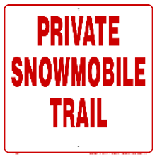 Private Snowmobile Trail