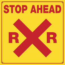 Stop Ahead RR Xing